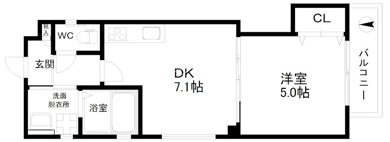 ラモーナ玉出東Ⅱ 間取り