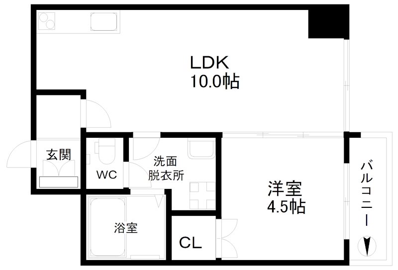グランドムール岸里 間取り