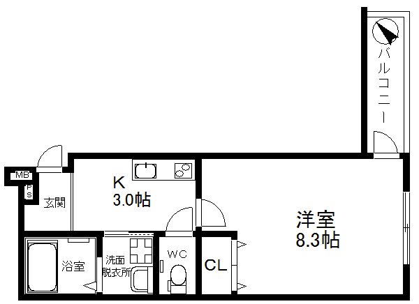 フジパレス中加賀屋Ⅲ番館 間取り