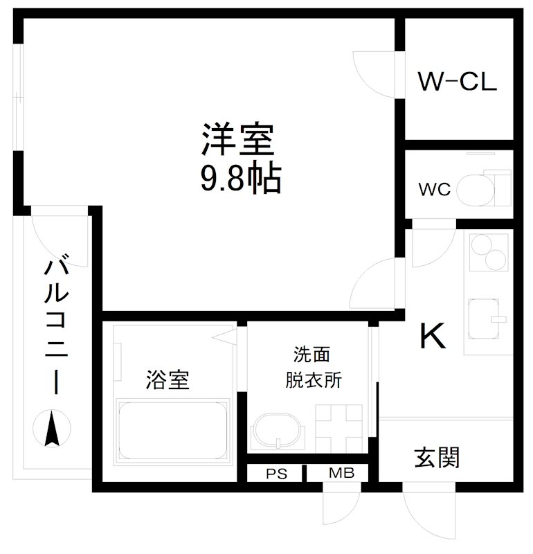 フジパレス中加賀屋Ⅴ番館  間取り