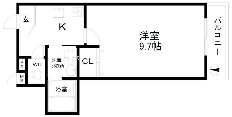 フジパレス中加賀屋Ⅴ番館  間取り