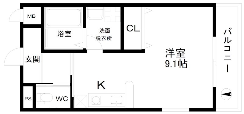 マリンブルー沢之町 間取り
