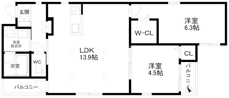 ステディ帝塚山 間取り