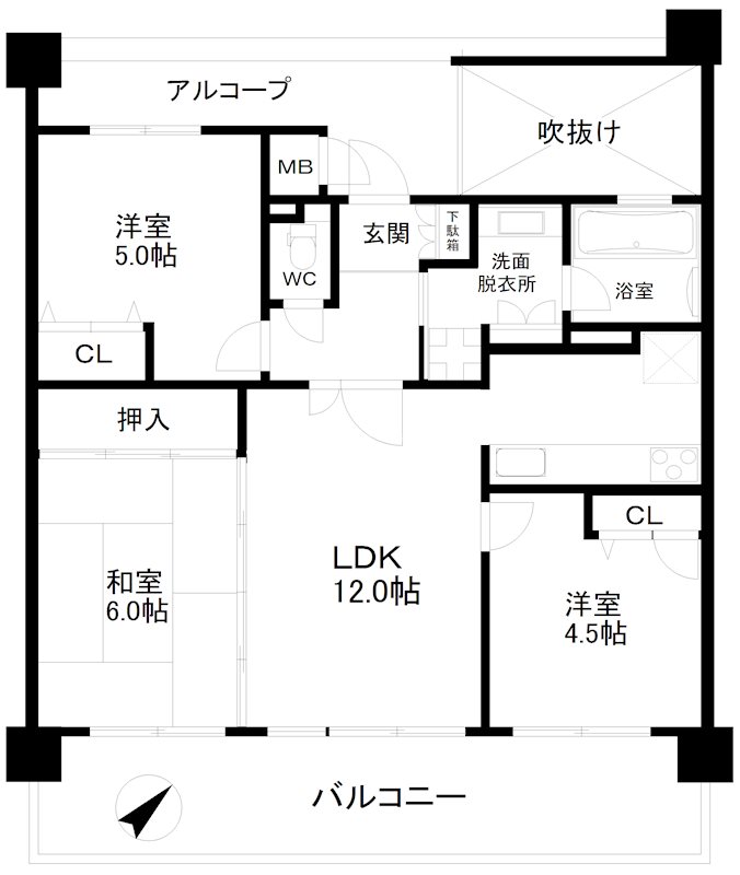 エスリード住吉清水丘 間取り