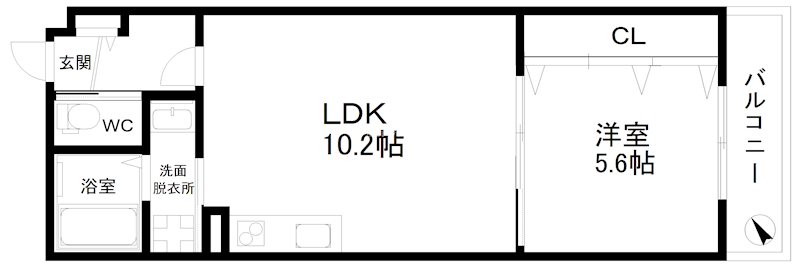 プレジール帝塚山 間取り