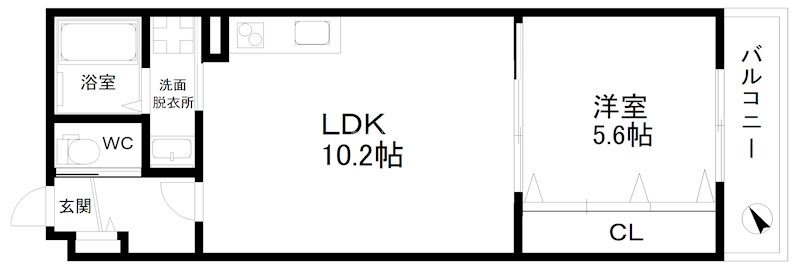 プレジール帝塚山 間取り