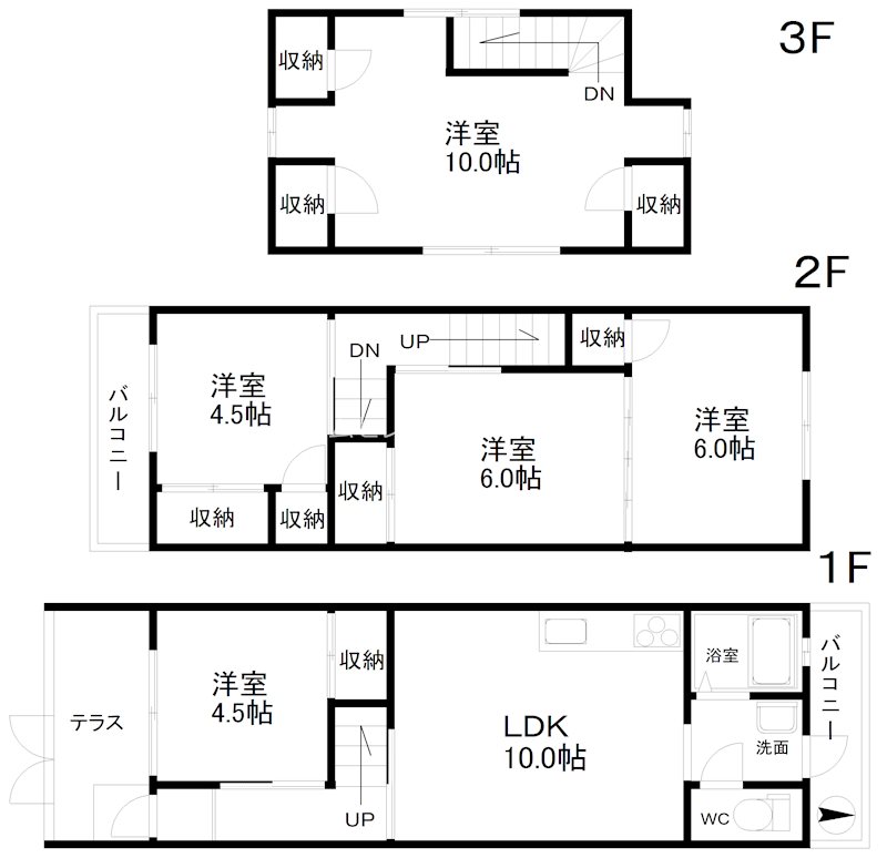 粉浜西2丁目戸建 間取り