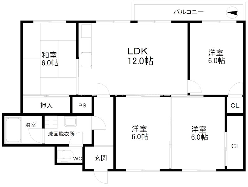 ドリーム中加賀屋 間取り