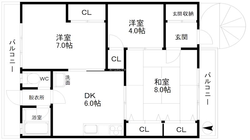 衣斐ビル 間取り