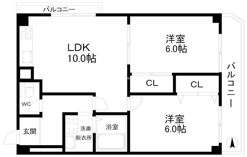 ラパンジール粉浜 間取り