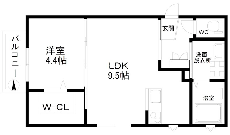 シティコート岸里玉出駅前 間取り