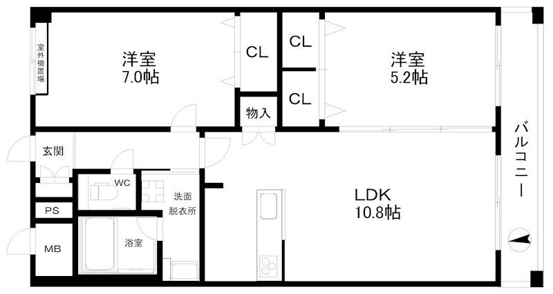 アイリット東粉浜 間取り