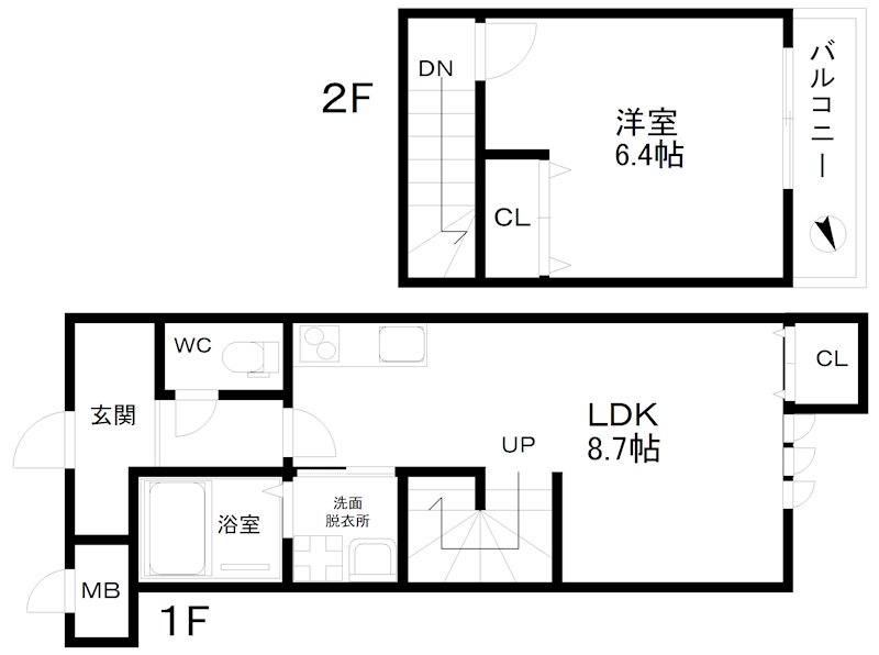 ツイン フォレスト住之江Ⅱ番館 間取り