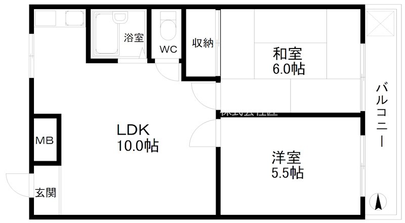 ビバリーヒルズ玉出西 間取り