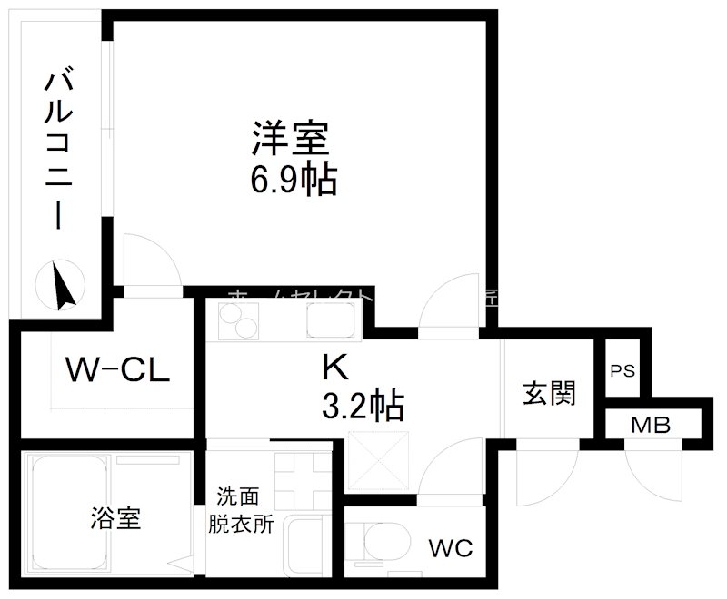フジパレス我孫子前Ⅵ番館 間取り