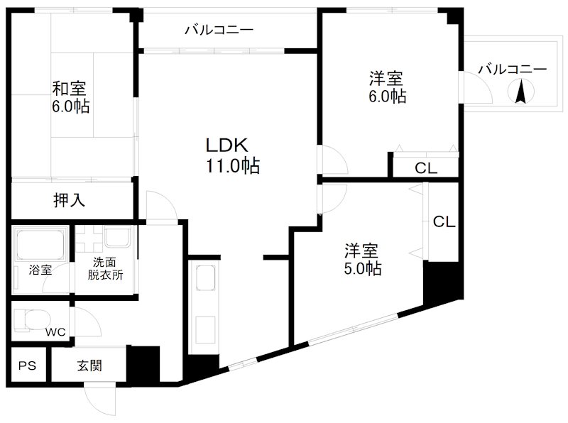 ロイヤル北島 間取り