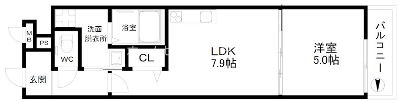 フジパレス清水丘Ⅱ番館 間取り