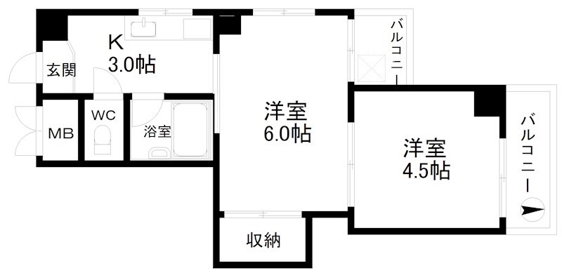 さんさん玉出 間取り
