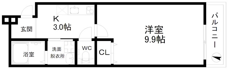 フジパレス北加賀屋駅北Ⅱ番館 間取り
