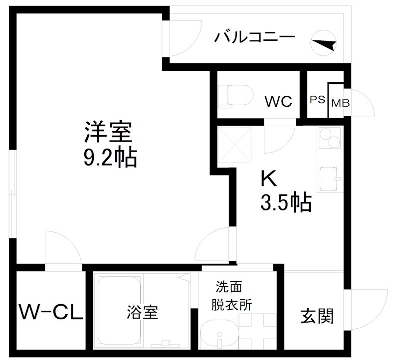 フジパレス北加賀屋駅北Ⅱ番館 間取り