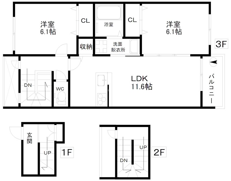 カーサあびこ道 間取り