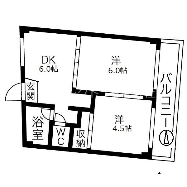 大阪府大阪市西成区南津守７丁目 間取り