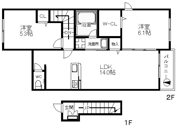 アーサー住之江 間取り