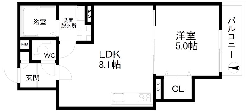 ラモーナ玉出東Ⅲ 間取り