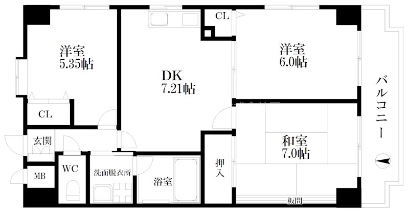 コーポエトワール 間取り