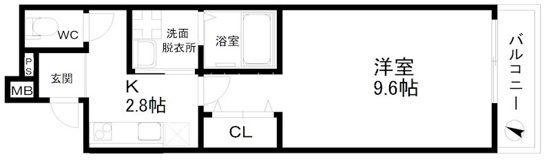 フジパレス北加賀屋駅北Ⅲ番館 間取り