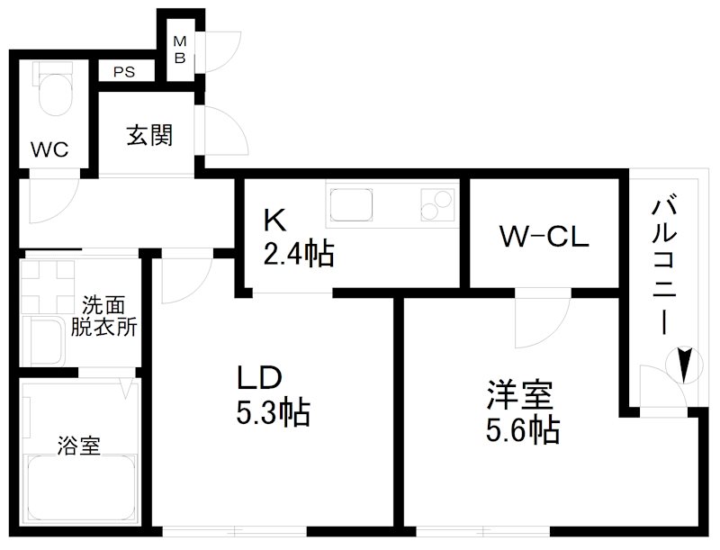フジパレス北加賀屋駅北Ⅲ番館 間取り
