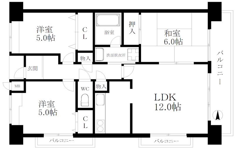 パークハイム南加賀屋 間取り