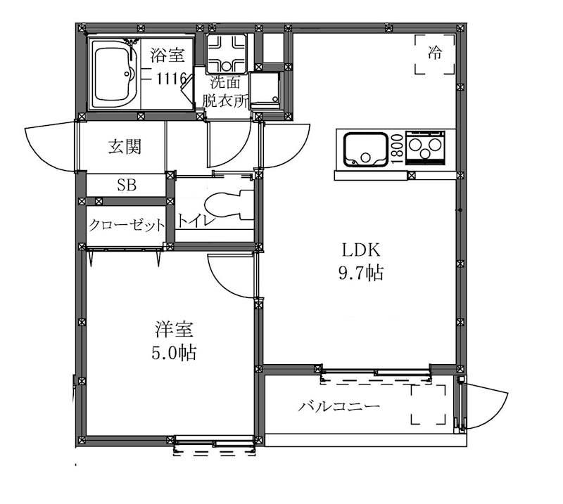T-manoir天下茶屋　ティーマノワールテンガチャヤ 間取り