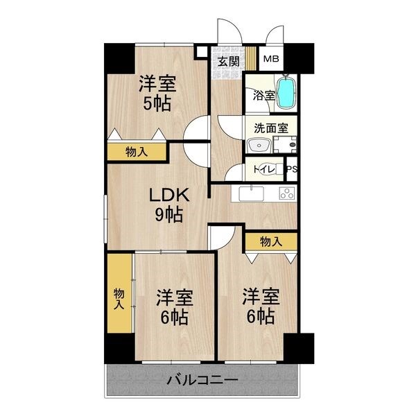 パークモダン住之江公園 間取り