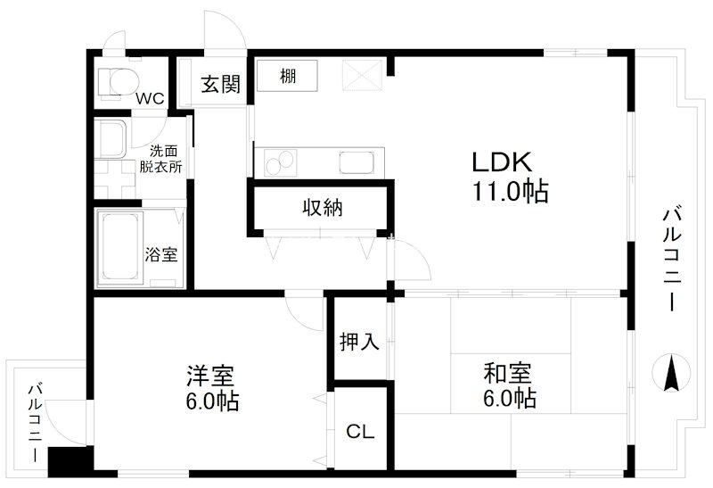 アーデント北加賀屋 間取り