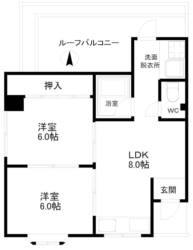 コーポ吉野屋 間取り