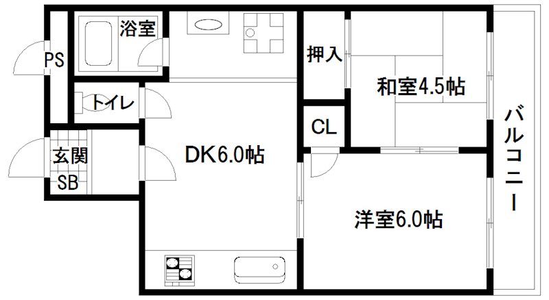 大阪府大阪市西成区千本南２丁目 間取り