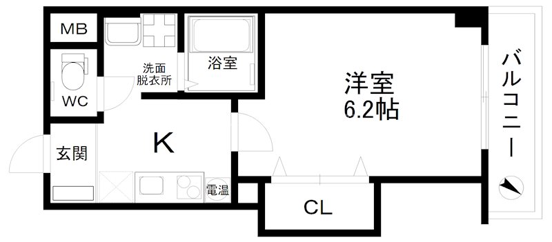 みおつくし岸里Ⅱ 間取り