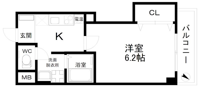 みおつくし岸里Ⅱ 間取り