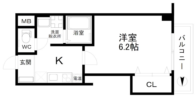 みおつくし岸里Ⅲ 間取り