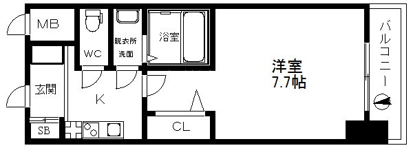 グランパシフィック岸里東 間取り