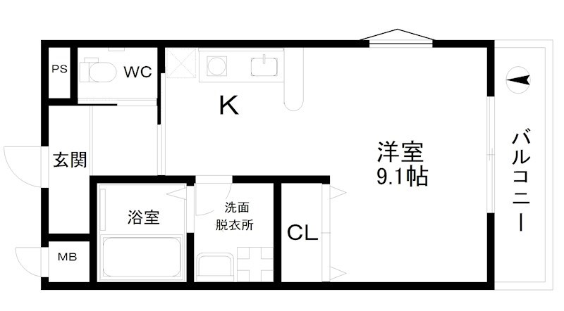 マリンブルー沢之町 間取り
