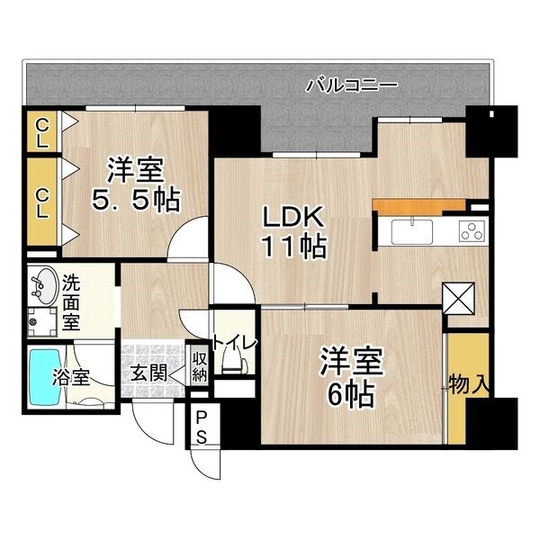 フェルザ住之江公園 間取り
