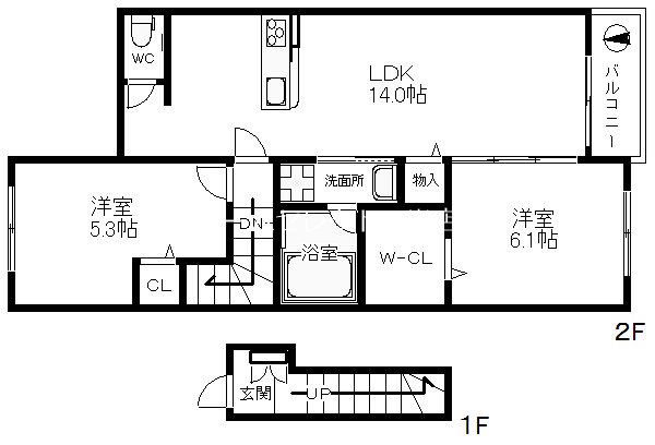 アーサー住之江 間取り