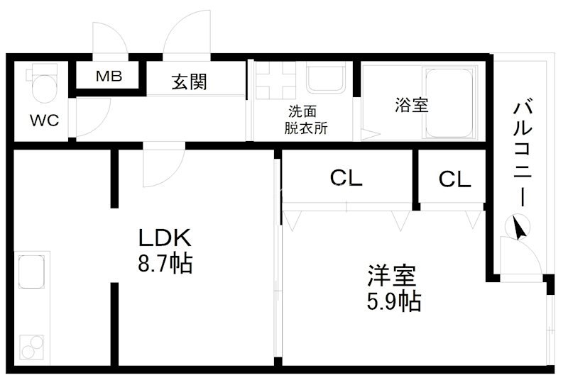 フジパレス北加賀屋駅南 間取り