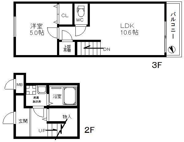ツイン フォレスト住之江Ⅱ番館 間取り
