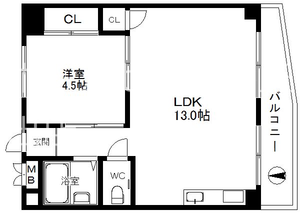 グランドコーポカトレア 間取り