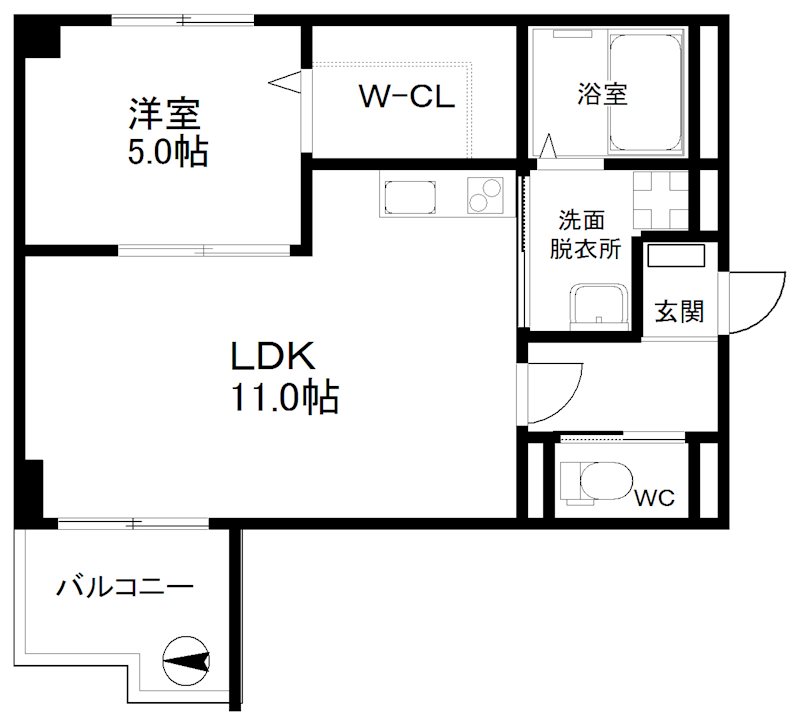 フェリオ玉出 間取り
