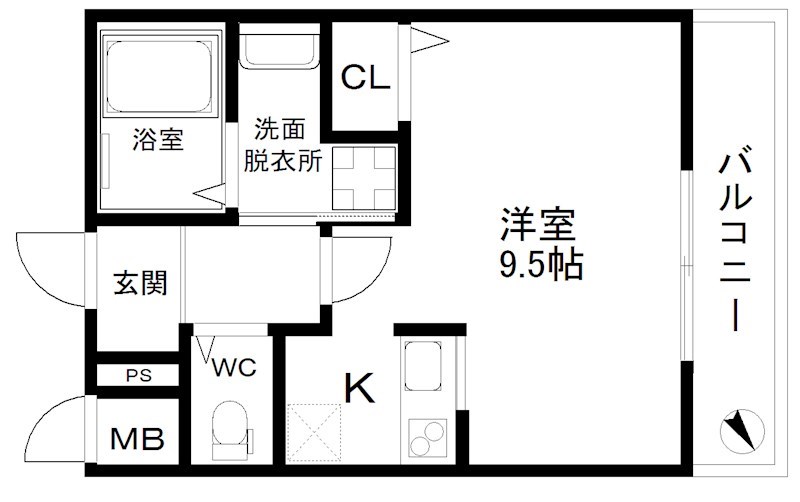 ISE伊勢住宅住之江7407 間取り