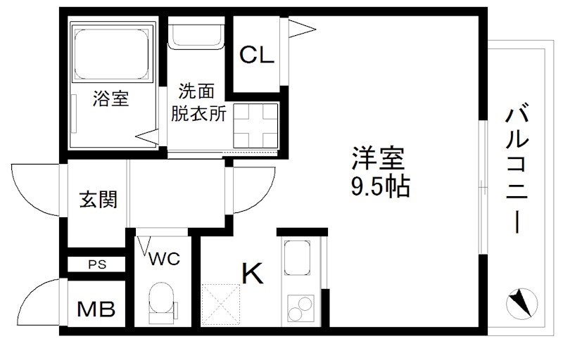 ISE伊勢住宅住之江7407 間取り